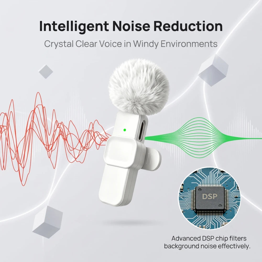 Wireless Lavalier Microphones for IPhone, Android, IPad