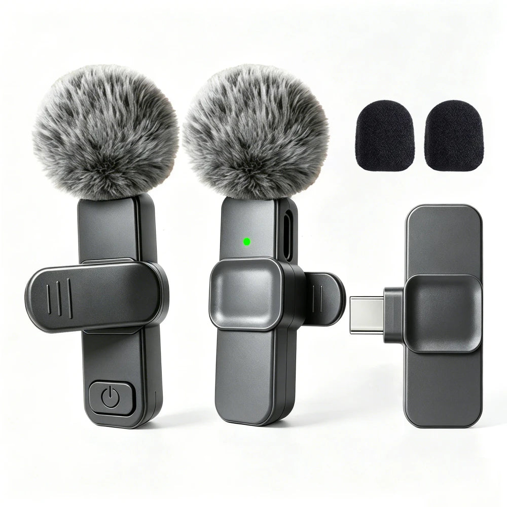 Wireless Lavalier Microphones for IPhone, Android, IPad