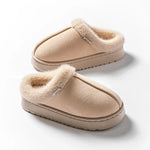 Designer Fashion Women Fluffy Slippers for Winter Indoor Thick Anti-Slip Sole and Warm Unisex Slippers