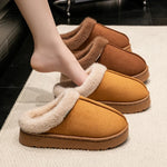 Designer Fashion Women Fluffy Slippers for Winter Indoor Thick Anti-Slip Sole and Warm Unisex Slippers