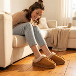 Designer Fashion Women Fluffy Slippers for Winter Indoor Thick Anti-Slip Sole and Warm Unisex Slippers